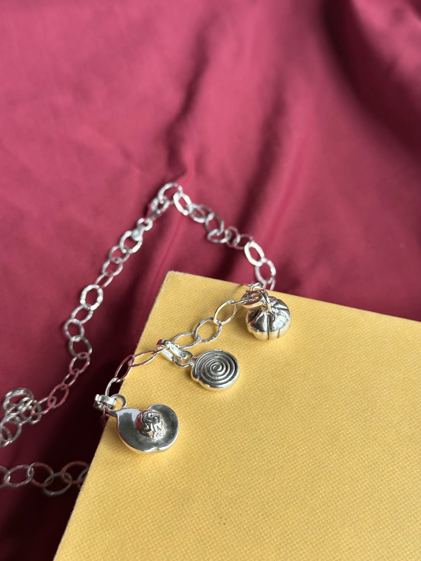 SET OF 3 CHARMS + CHAIN BUNDLE