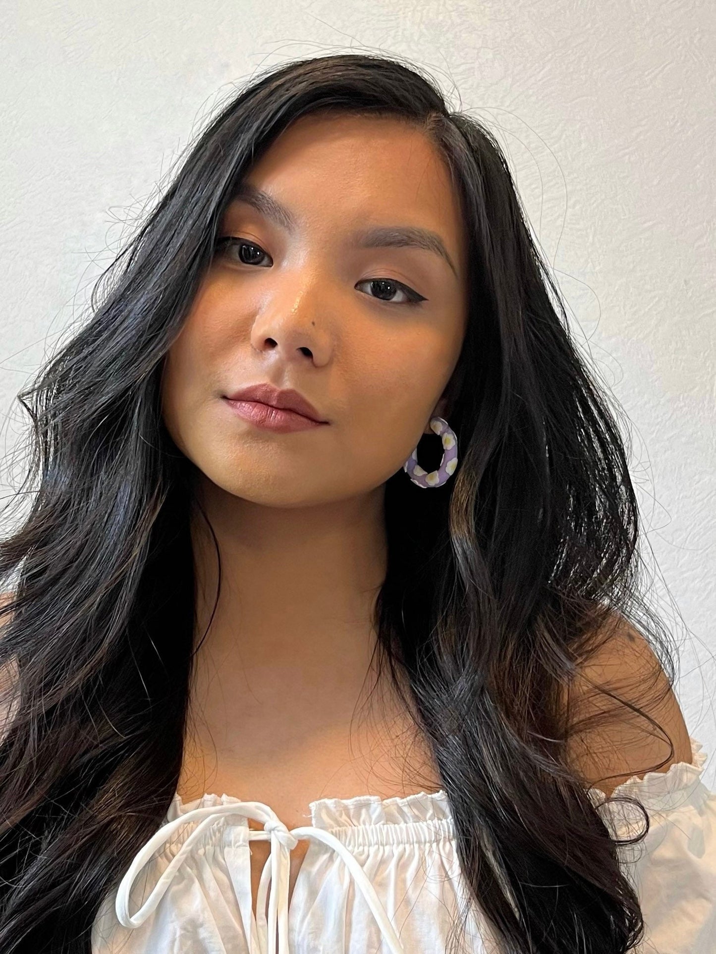 LILAC DASIY HOOPS
