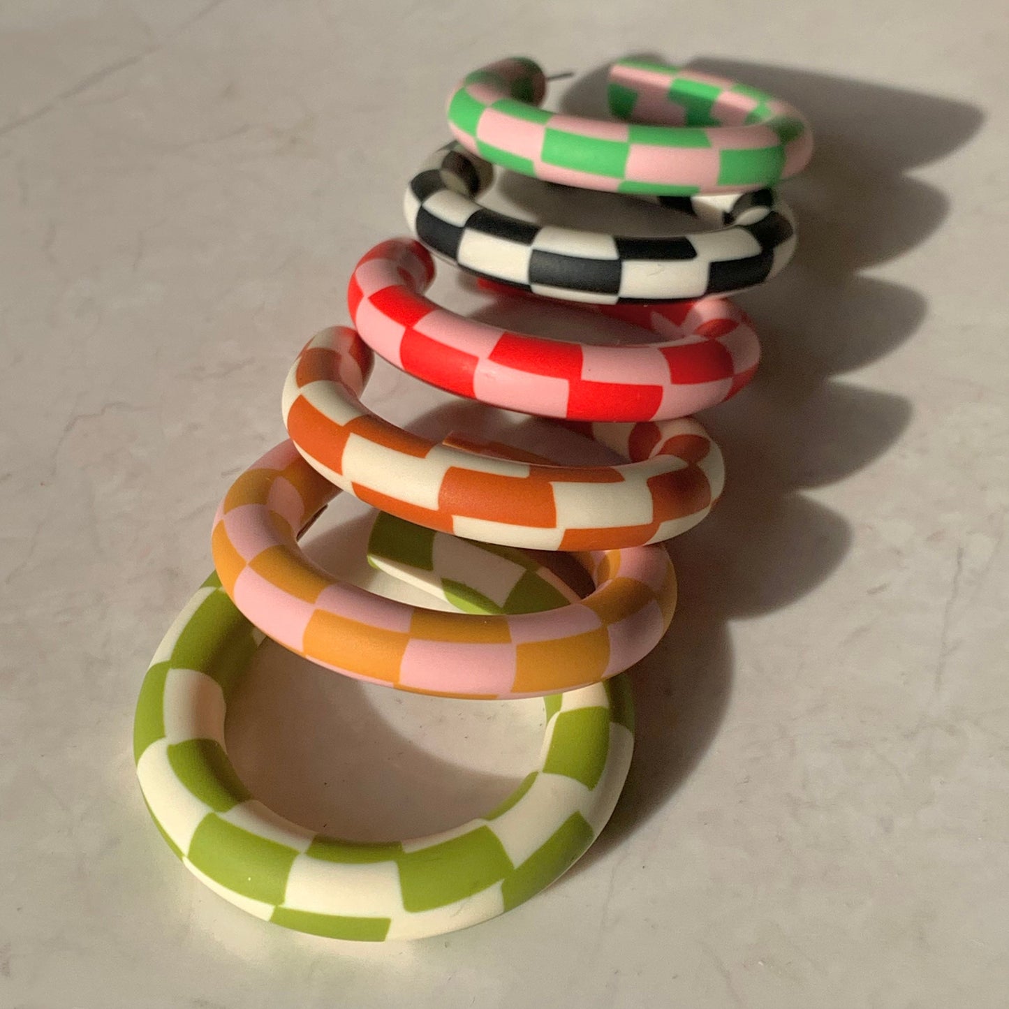 CHECKERBOARD EARRINGS
