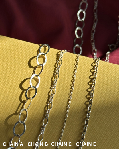 SET OF 3 CHARMS + CHAIN BUNDLE