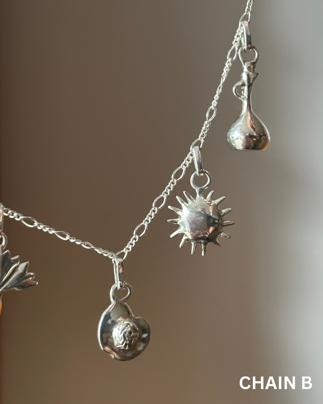 SET OF 3 CHARMS + CHAIN BUNDLE