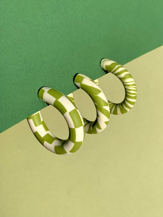 CHECKERBOARD EARRINGS